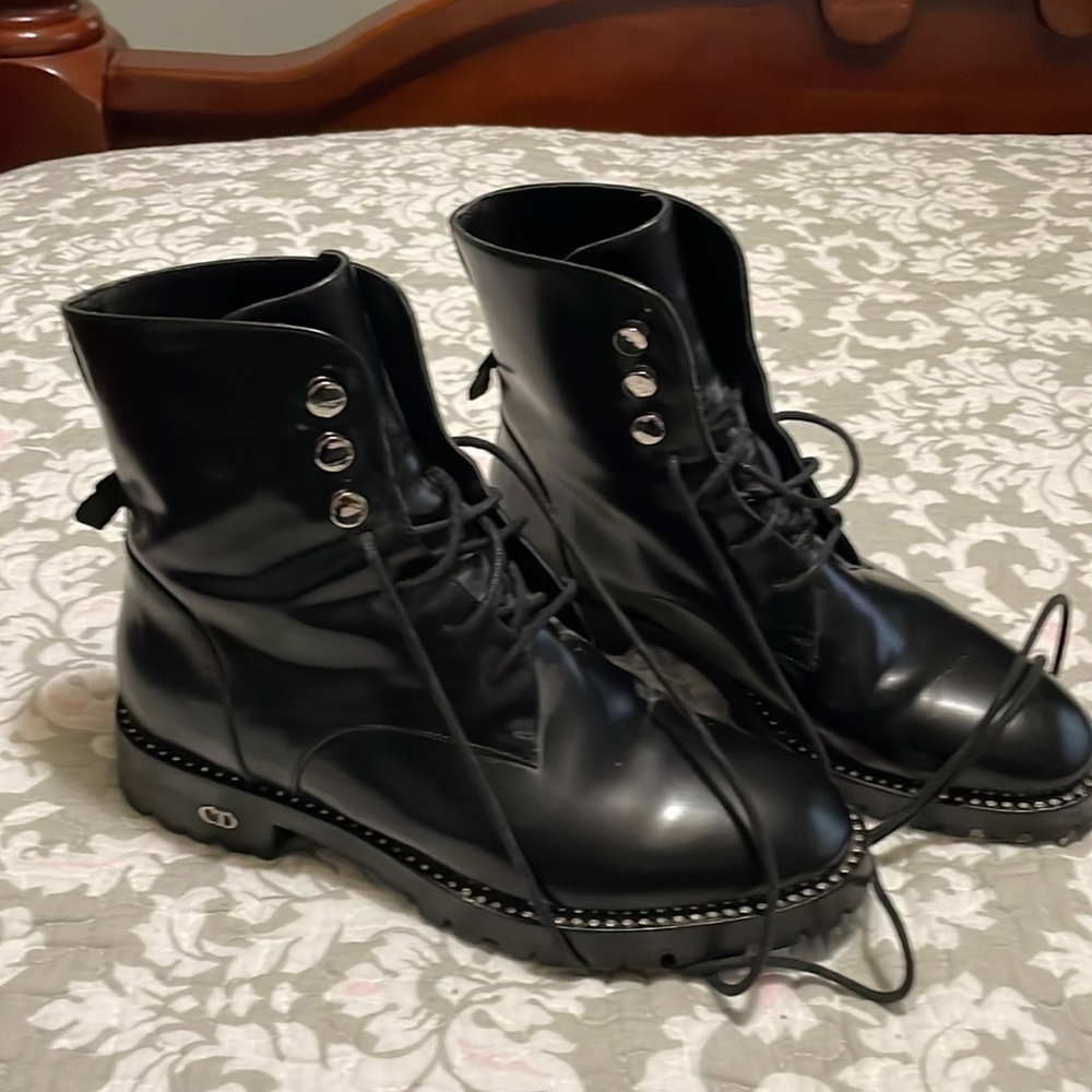 Dior combat boots size 5
